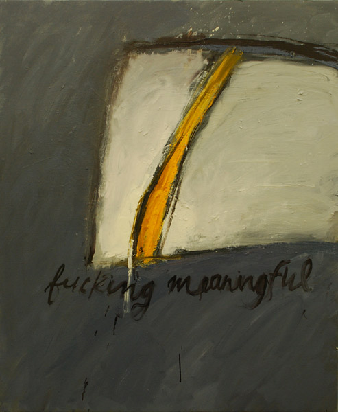 For Schnittke 4  (With Meaning)
 91.5 x 76.2 cms